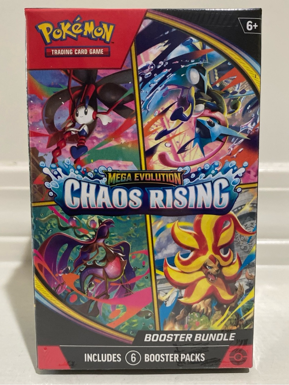 Pokémon TCG Mega Evolution Chaos Rising Booster Bundle - 6 Packs